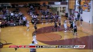 Triplo quase de costas para o cesto