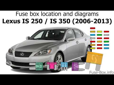 Fuse box location and diagrams: Lexus IS)