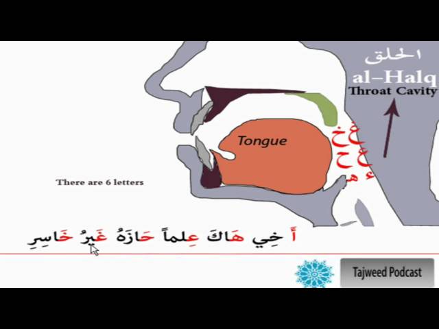 Tajweed lesson 3: The throat makhraj and the Common mistakes # 1