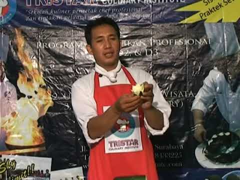 Cara Ukir Buah & Sayur - Membuat Bunga Sukini. VCD Tutorial Fruit
