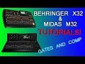 Behringer X32 Midas M32 - Gates and Compression