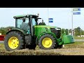 John Deere 7260R + 7 furrow LO 100 on-land ploughing / ploegen - Thes Agro