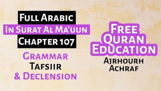 Surah Al Maun - Learn Tafsir & Arabic Grammar