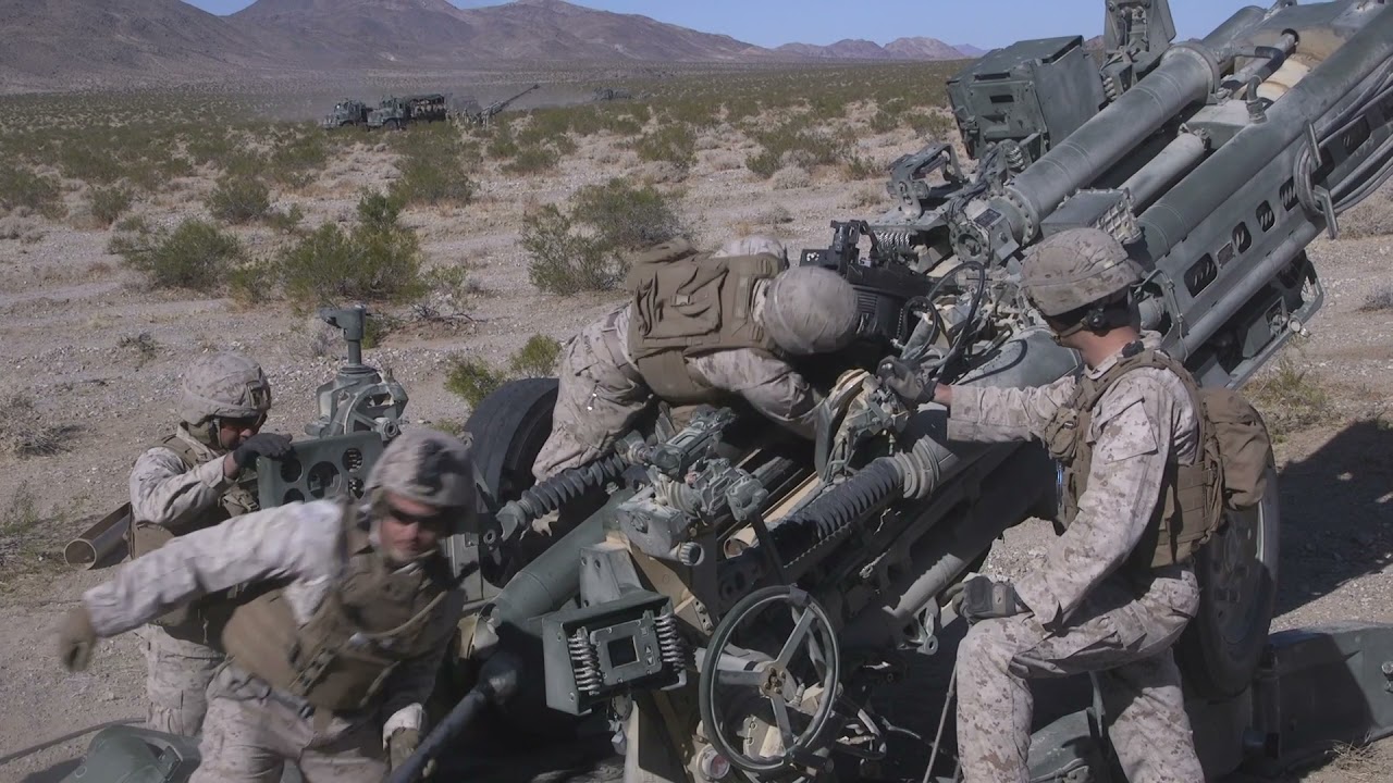 U.S. Marines • Artillery Operations • Integrated Training Exercise - California USA