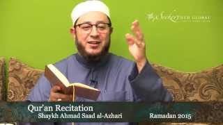 Quran Recitation - End of 27th Juz' - Shaykh Ahmad Saad al-Azhari