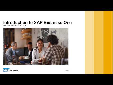 Introduction to SAP Business One 9 3