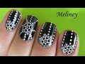 WINTER SNOWFLAKE NAILS | HOLIDAY STAMPING NAIL ART TUTORIAL FOR SHORT NAILS BEGINNER SIMPLE BLACK