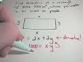 Optimization Problem #1
