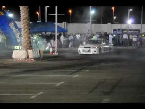 Red Bull car park drift Saudi Arabia Jeddah 2011 Altima 1991 1JZFaisal