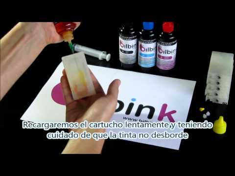 Como Recargar Cartuchos Recargables T5591-T5596 Para Impresoras Epson RX700