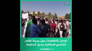 تواصل التظاهرات حول محيط القصر الرئاسي المطالبة برحيل الحكومة