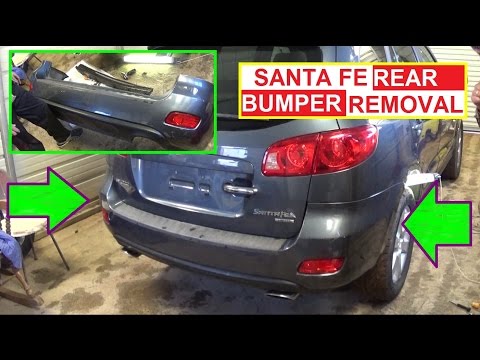 Rear Bumper Cover Removal and Replacement Hyundai SANTA FE