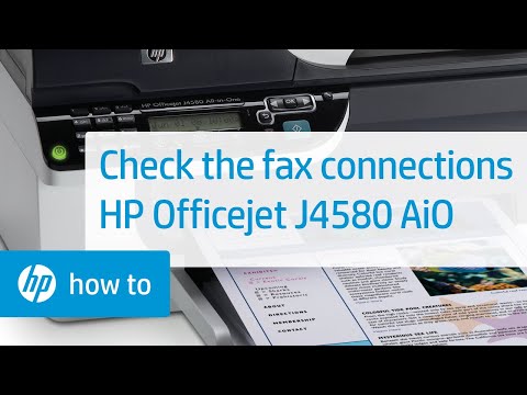 Check the Fax Connections - HP Officejet J4580 All-in-One Printer Duration: 2:12. Total Views: 5,611