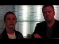 Teage and Chris from Gingerboy chat with Shearer's Bookshop