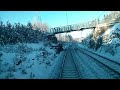 Stockholm (Solna) to Uppsala by Train (FOV - Nonstop - maxing 200kph) Whaaa!!