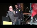 Diego Cañamero pone en pie el acto central de la CUP