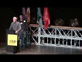 Diego Cañamero pone en pie el acto central de la CUP