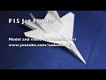 How to make an F15 Jet Fighter Paper Plane (Tadashi Mori)