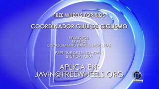 Oportunidad de trabajo en Free Wheels for Kids