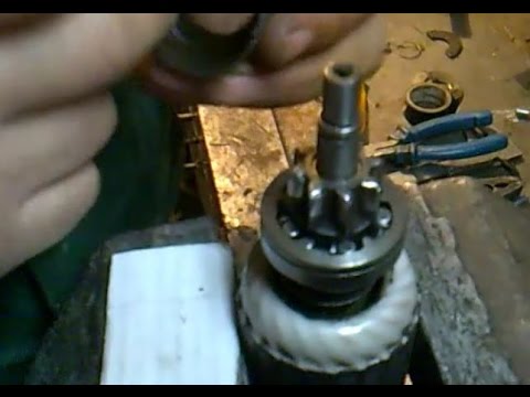 Mazda starter repair (bendix restoration).