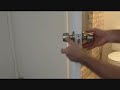 Installing a privacy handle door