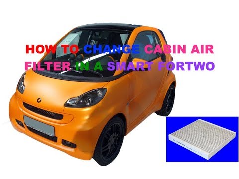 Smart Fortwo how to change cabin air filter