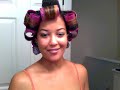 1st Rollerset Tutorial w/ mini night time routine, Plus Pics@ the End!!!