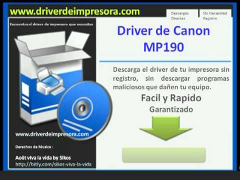 Descargar Driver De Canon MP190 Impresora