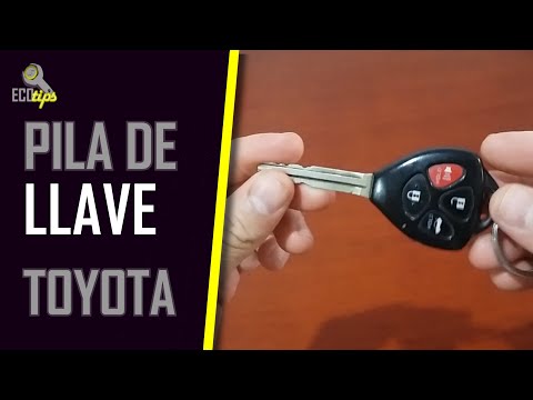 Como cambiar la pila de la llave del coche Toyota (Camry, Corolla, Sienna, Yaris y Tacoma)