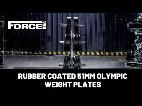 Force USA Rubber Coated Olympic Weight Plate 20kg