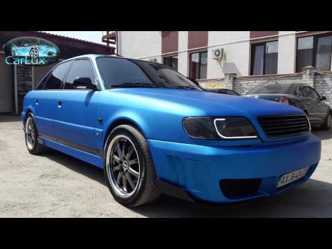 Тюнинг Audi A6 - поклейка пленкой Arlon blue aluminium - студия CarLux Харьков