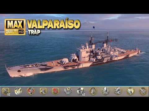 Battleship Valpara  so collects a lot of medals   World of Warships