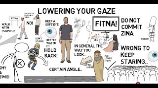 HOW TO LOWER YOUR GAZE PROPERLY - Nouman Ali Khan 