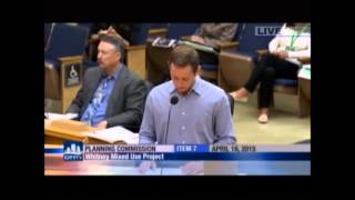 Bobby Whitney at April 16, 2015 Planning Commission