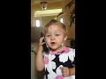Funny Baby D Talking On The Phone