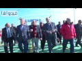 بالفيديو: الفريق مهاب مميش خلال التشغيل التجريبي لكوبري النصر ببورسعيد