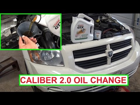 Dodge Caliber Oil Change 2.0 Engine. How to change the oil on Dodge Caliber