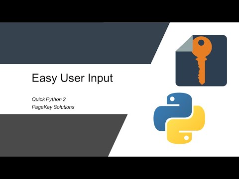 Quick Python 2: Easy User Input