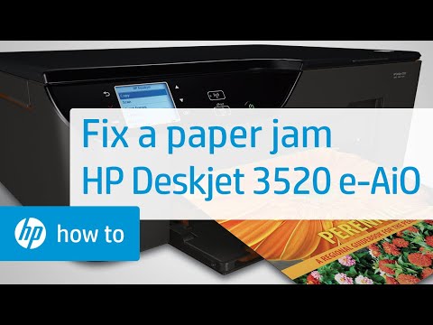 Fixing A Paper Jam - HP Deskjet 3520 E-All-in-One Printer