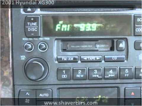 2001 Hyundai XG300 Problems, Online Manuals and Repair Information