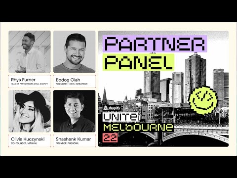 Shopify Unite 22 Melbourne Partner Panel