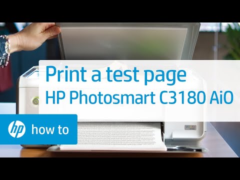 Print a Self-Test Page - HP Photosmart C3180 All-in-One Printer Duration: 1:34. Total Views: 10,179 .