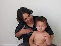 L.J. 19 months old first attempt at sign language on video