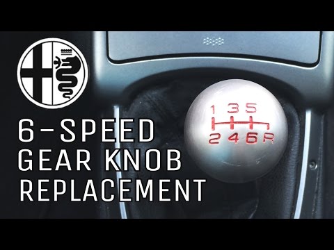 How to remove gear shifter knob on Alfa Romeo 6-speed