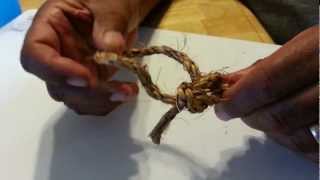 EASY! Tie Down Rope Knot 2 End Loop 