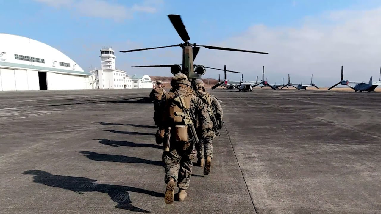 US and Japanese Soldiers – Fast Roping Training Operations