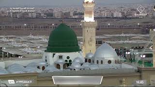 لحظة إفطار الصائمين في المسجد النبوي الشريف بالمدينة المنورة ليلة 26 رمضان 1444هـ