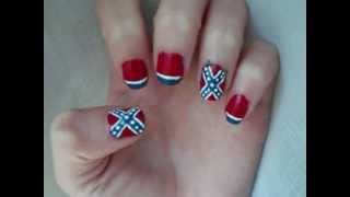 Confederate Flag Nails