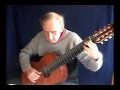 J. S. Bach - Sarabande from Suite  BWV 996 by Cesar Amaro 8 string guitar