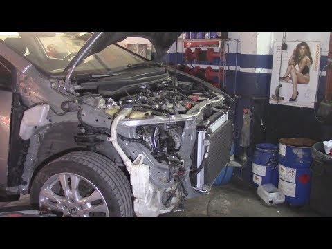 ЧАСТЬ ВТОРАЯ Ремонт автомобиля Honda Civic 2010 ремонт жести и замена механики